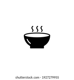 Hot ramen icon, noodle soup bowl icon vector for web, computer and mobile app