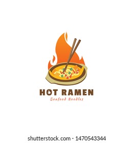 Hot Ramen logo for identical noodles