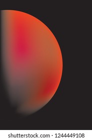 hot red burning ball wallpaper