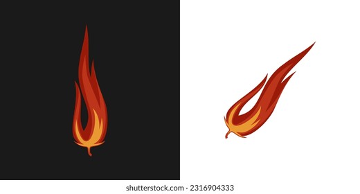 scharfe Chilischoten-Logo für scharfe Würze