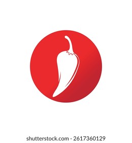 Hot red chili logo vector and symbol design