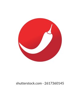 Hot red chili logo vector and symbol design