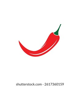 Hot red chili logo vector and symbol design