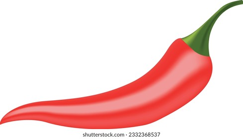 Hot red chili pepper closeup