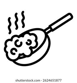 Hot restaurant food icon. Outline hot restaurant food vector icon for web design isolated on white background