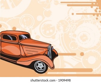 Hot-Rod-Hintergrundserie.