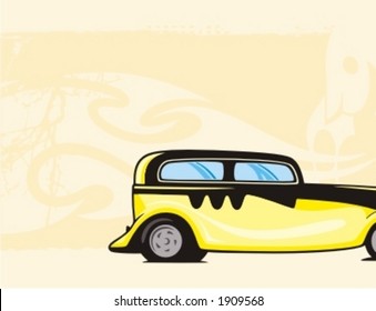 Hot-Rod-Hintergrundserie.