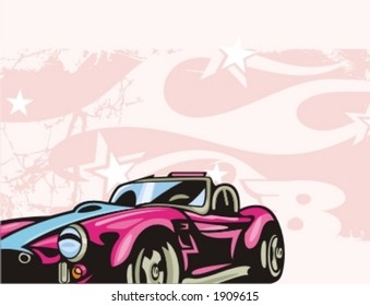Hot-Rod-Hintergrundserie.