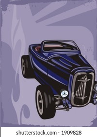 Hot-Rod-Hintergrundserie.