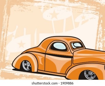 Hot-Rod-Hintergrundserie.