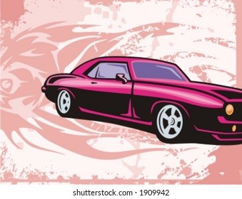 Hot-Rod-Hintergrundserie.