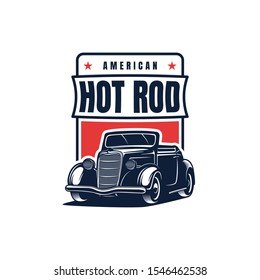 Hot Rod Classic Car Logo Vector Stock Vector (Royalty Free) 1546462538 ...