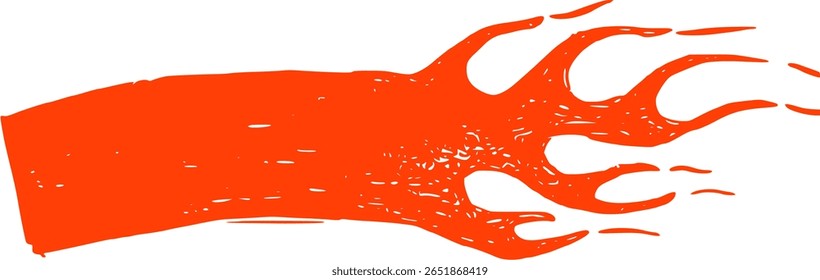 Vetor de desenho estilo de desenho animado Hot Rod Fire