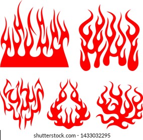 Hot rod flames, Flames Stickers, Flames decals, Fire Abstract Design