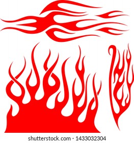 Hot Rod Flames Flames Stickers Flames Stock Vector (Royalty Free ...