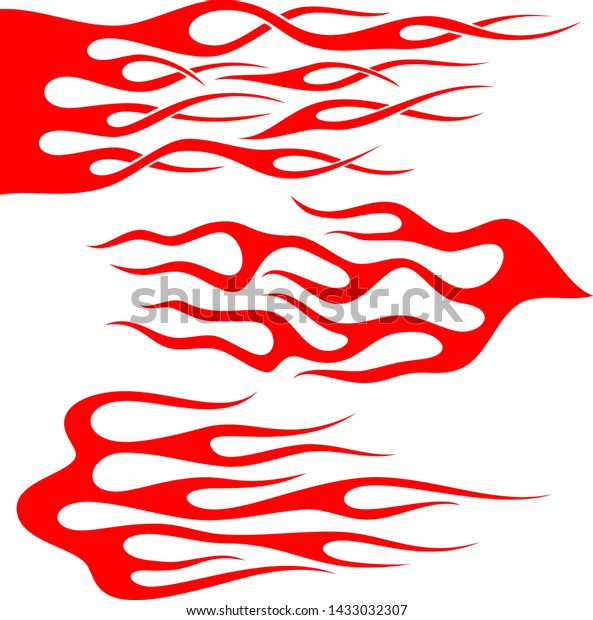 Hot Rod Flames Flames Stickers Flames Stock Vector (Royalty Free ...