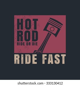hot rod graphic for t-shirt,tee design,vector illustration