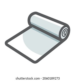 Chapa laminada en caliente Icono del vector Ilustración de dibujos animados
