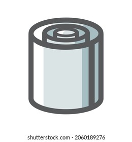 Chapa laminada en caliente Icono del vector Ilustración de dibujos animados