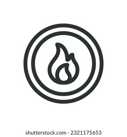 Hot rolled steel pipes isolated icon, hot rolled metal tube vector icon with editable stroke