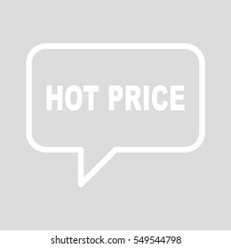 HOT RRICE speech bubbles.