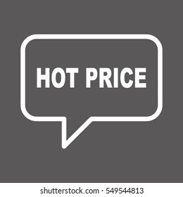 HOT RRICE speech bubbles.