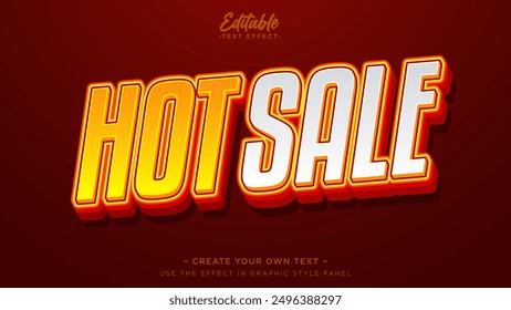 Hot sale 3d editable text effect. Promotion text effect
