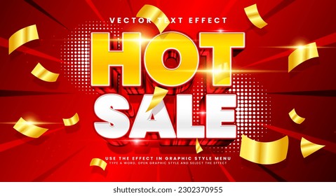 Hot sale 3d editable vector text style effect. Vector text effect with luxury concept.