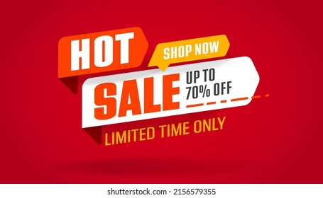 Hot sale 70 percent discount advertisement banner template