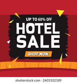 Hot Sale background template with burning tag. Discount label special offer shopping banner