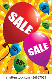 Hot sale with balloons