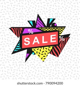 Hot sale banner. Abstract illustration.