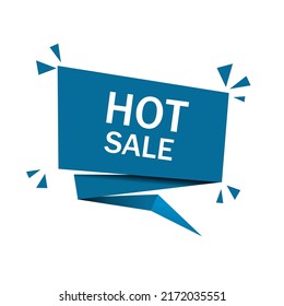 Hot sale banner design. Store badge. Sale of Special Offers and Discount, vector ilillustration.