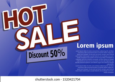 Hot sale banner design, vector templates for banner design.