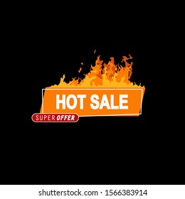 Hot sale banner promotion product. Vector illustration