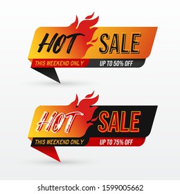 hot sale banner with special offer adverstising