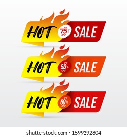 hot sale banner with special offer adverstising