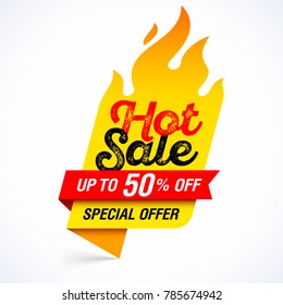 Hot Sale banner, special offer