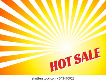Hot sale banner summer sun yellow orange background