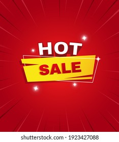 
Hot Sale Banner Vector Illustration