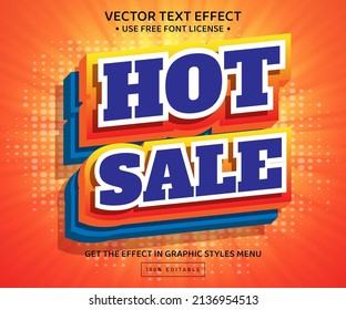 Hot Sale Bold 3D Editable Text Effect Template