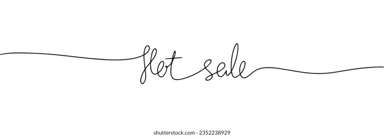 Hot sale handwriting words in one line continuous. Line art short phase. Vector illustration.