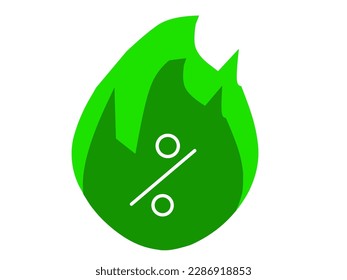 Hot Sale icon isolated on white background element. Icon Flat Style Vector illustration.