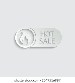 hot sale icon vector discount  price offer sign