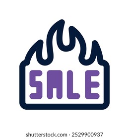 hot sale icon. vector dual tone icon for your website, mobile, presentation, and logo design.