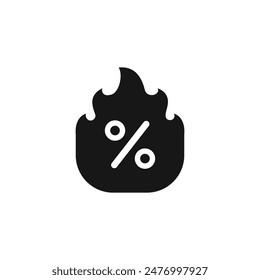 Icono de venta caliente Vector. VECTOR EPS 10 editable