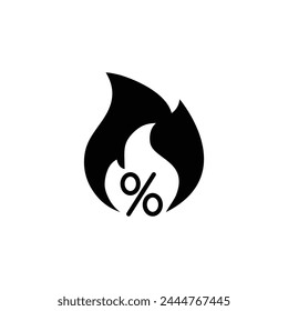 hot sale icon vector percent icon 