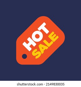 Hot Sale Label Icon Design Template. Hot Sale Sign Logo Badge.