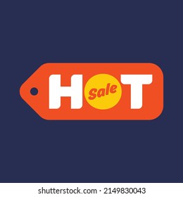 Hot Sale label icon design template. Hot Sale sign logo badge.