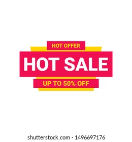 hot sale label vektor, special offer label, 50% off vektor